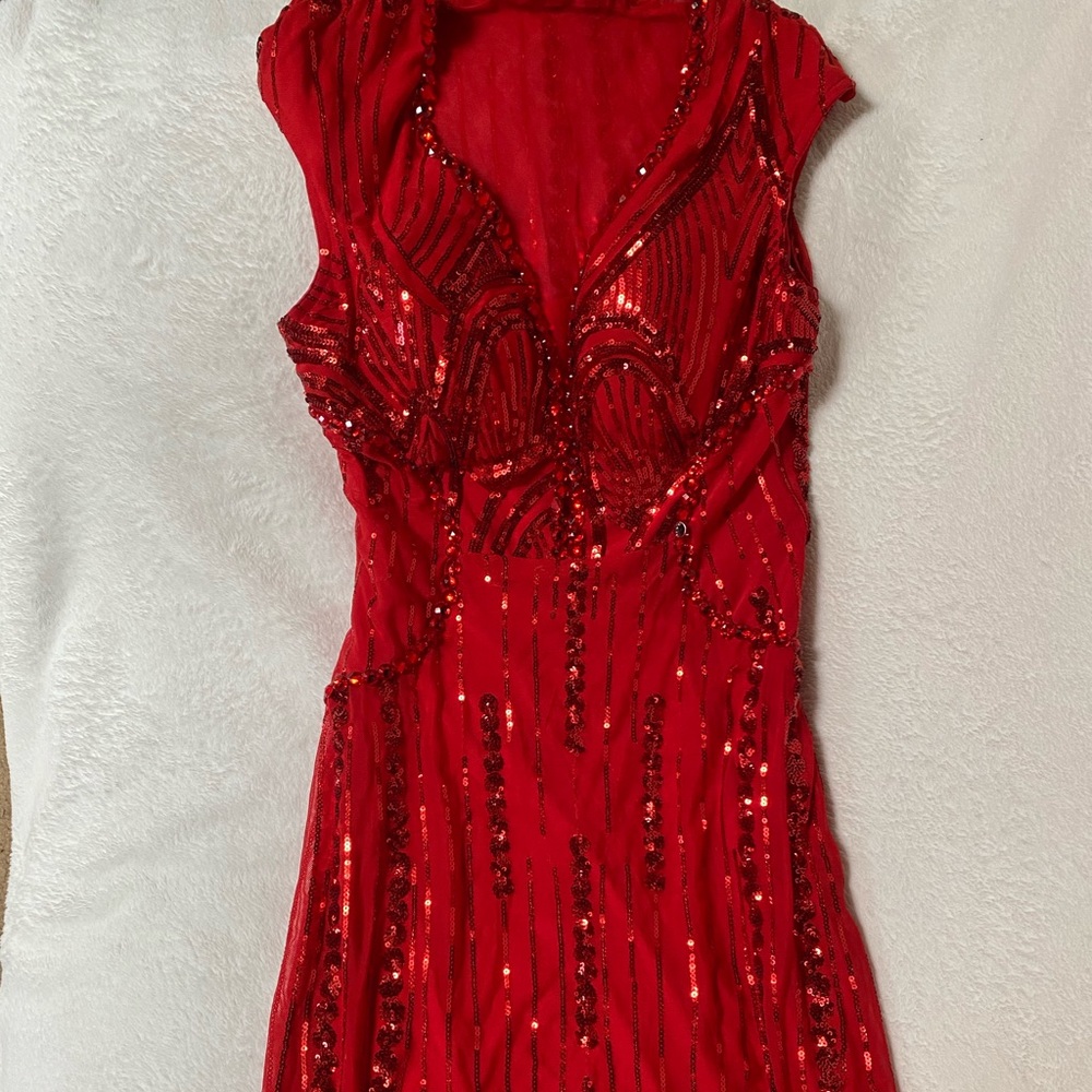 Long Red Dress